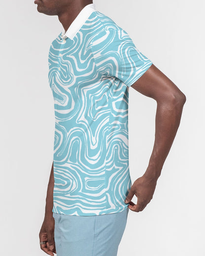 Abstract Design Men's Slim Fit Golf Shirts