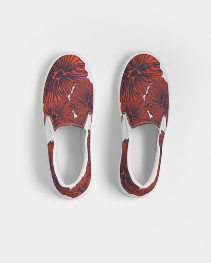 Women's Slip-On Shoes -  Floral Print