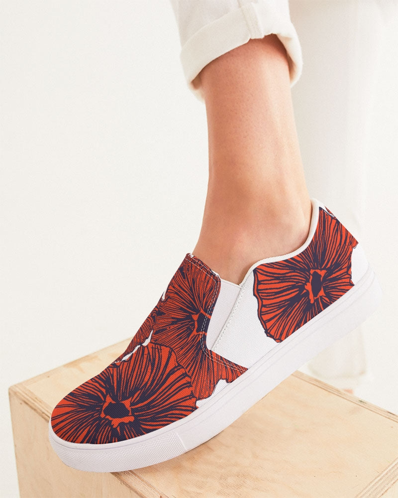 Women's Slip-On Shoes -  Floral Print